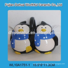 Pinguin Design Keramik Würze Set